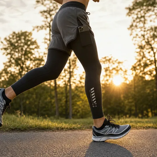 Strydex™ – 2-in-1 Compression Running Tights with Built-In Shorts &amp; Hidden Phone Pocket + 50% OFF