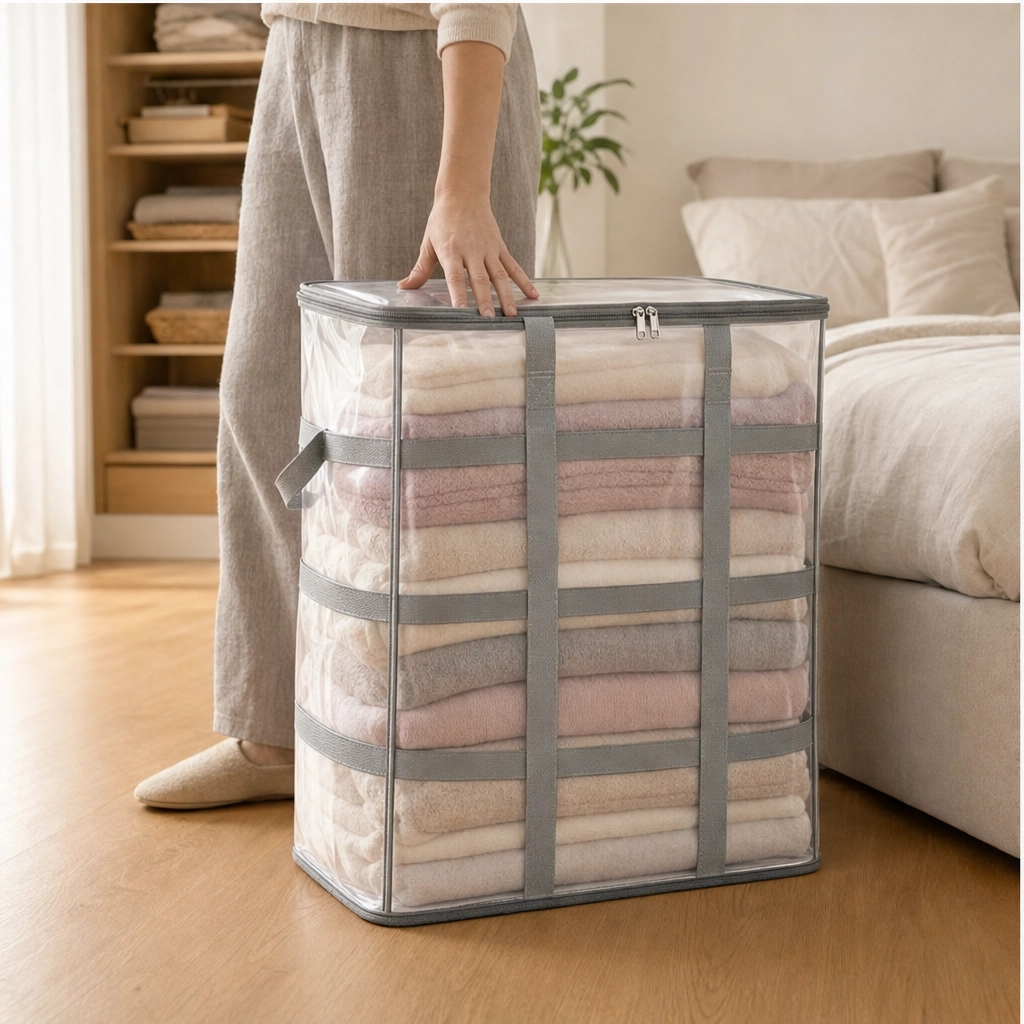 Stackholm™ – Clear Heavy-Duty Stackable Storage Bag for Clothes, Bedding &amp; Moving + 50% OFF