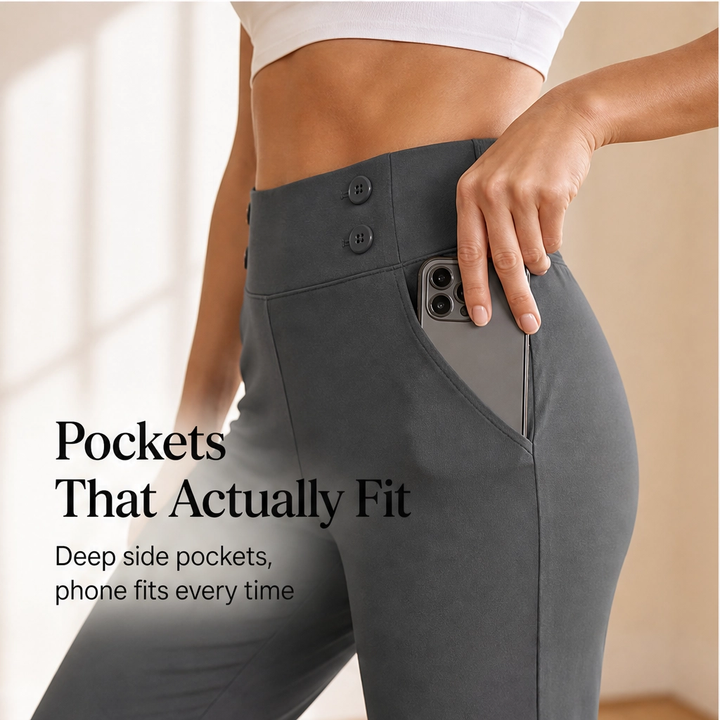Sculptelle™ – Tummy-Sculpting 4-Way Stretch Capri Yoga Pants + 50% OFF