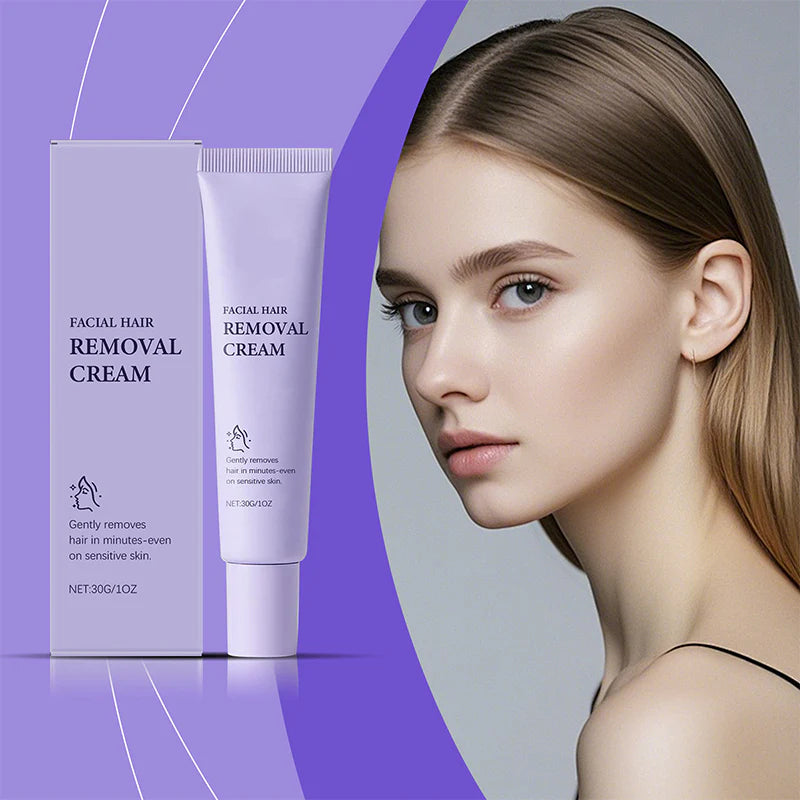 Petalune™ – Gentle Painless Facial Hair Removal Cream with Shea Butter &amp; Centella + 1+1 FREE