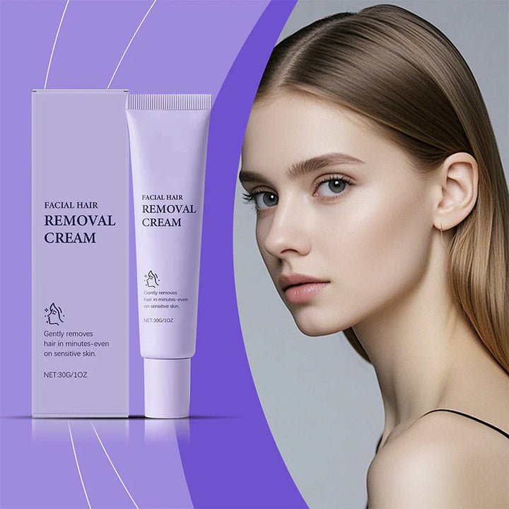 Petalune™ – Gentle Painless Facial Hair Removal Cream with Shea Butter &amp; Centella + 1+1 FREE