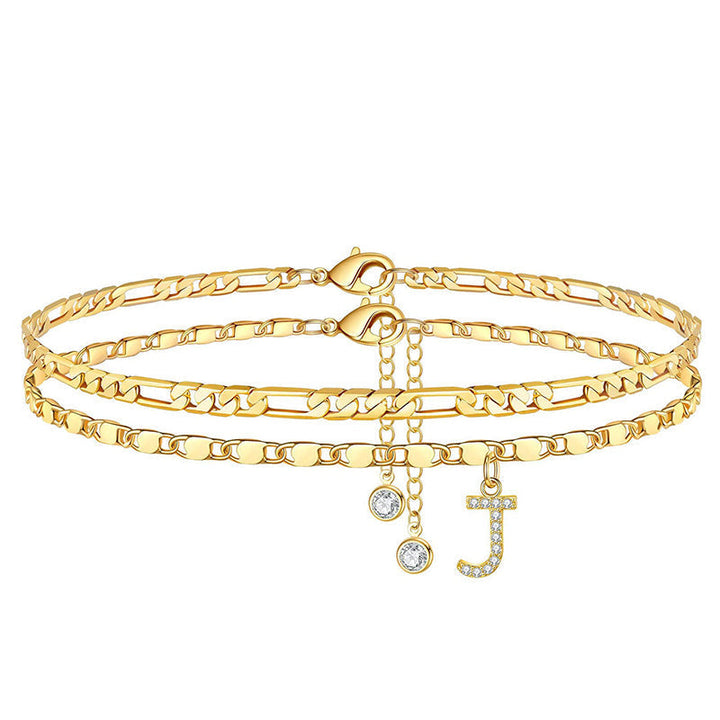 The AuraGlow Layered Anklet — Elegant Rhinestone Brilliance + 50% OFF