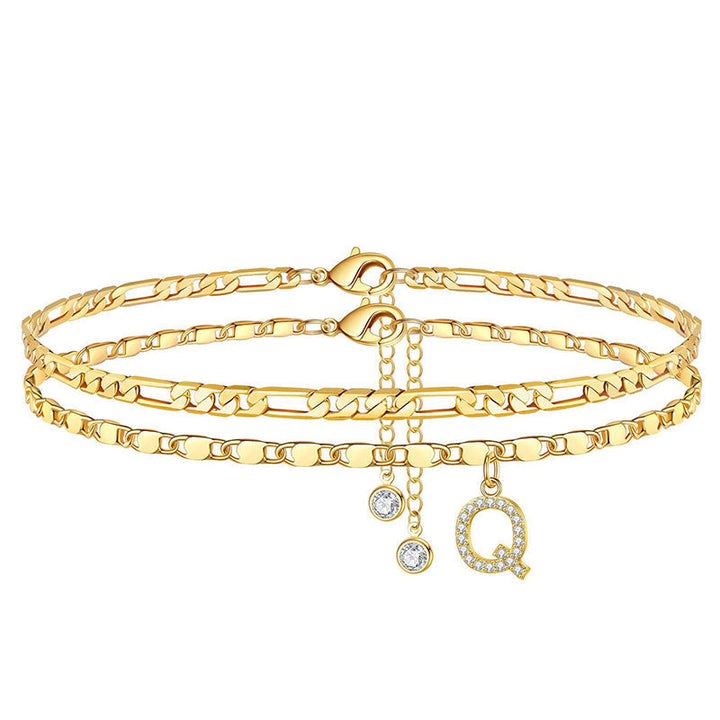 The AuraGlow Layered Anklet — Elegant Rhinestone Brilliance + 50% OFF