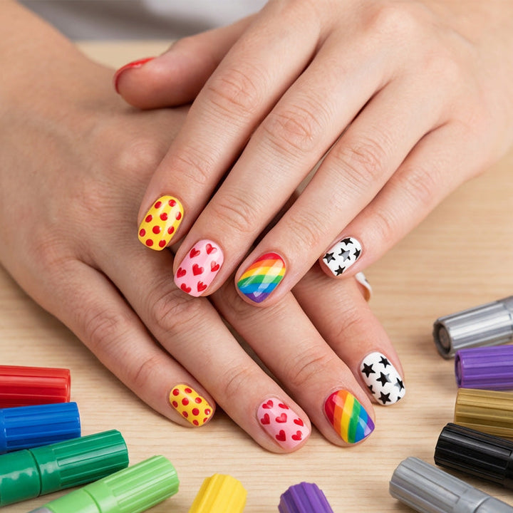 Petalink™ – Dual-Tip Nail Art Marker Pens, Water-Based &amp; Quick-Dry + 50% OFF
