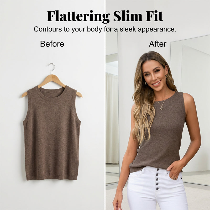 Poise™ – Seasonless Ribbed Knit Sleeveless Tank Top for Women + 50% OFF