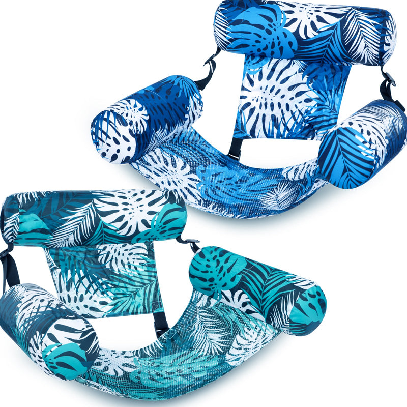Driftcove™ – Inflatable 3-Pillow Floating Pool Chair with Supportive Headrest + 50% OFF
