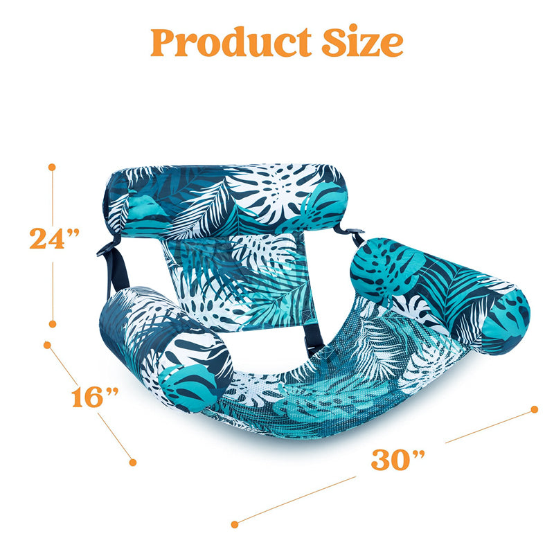 Driftcove™ – Inflatable 3-Pillow Floating Pool Chair with Supportive Headrest + 50% OFF