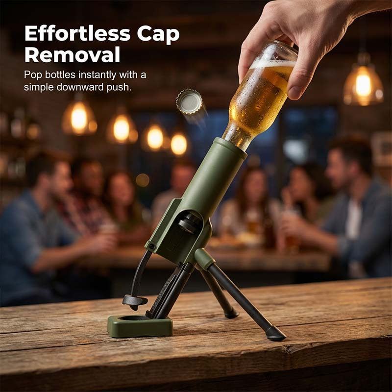 Salvo™ – Mortar-Launch Beer Bottle Opener &amp; Man-Cave Display Piece + 50%OFF
