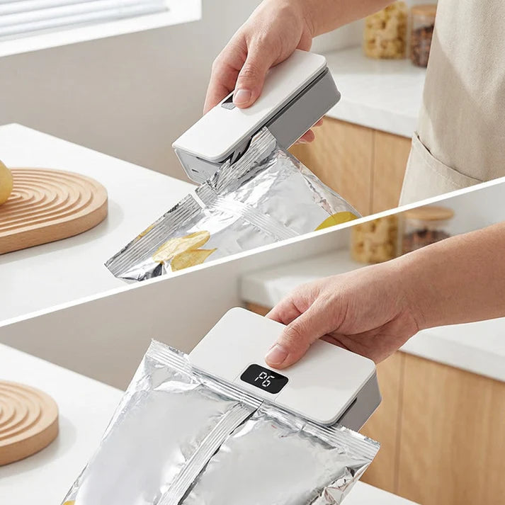 Krispen™ – 2-in-1 Rechargeable Mini Bag Sealer &amp; Cutter with 6 Heat Settings + 50% OFF