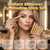 Lustara™ – Waterproof Shimmer Eyeshadow Stick Set with Built-In Blending Sponge + 1+1 FREE