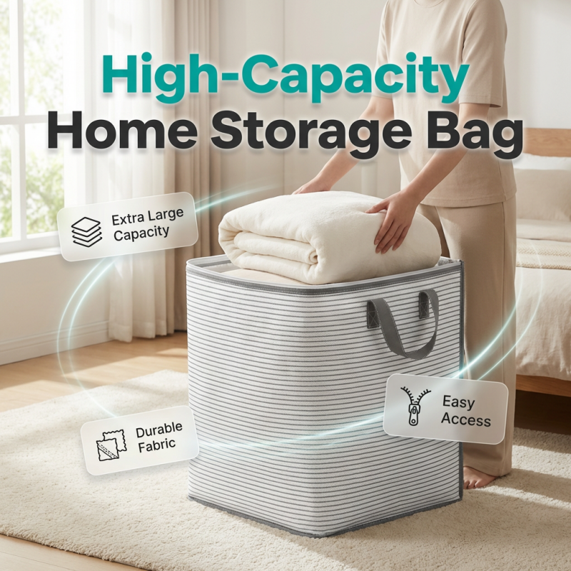 Stowhaven™ – Reinforced Foldable Storage Bag with Dual Zipper &amp; Carry Handles + 50% OFF