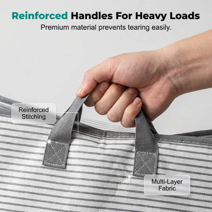 Stowhaven™ – Reinforced Foldable Storage Bag with Dual Zipper &amp; Carry Handles + 50% OFF