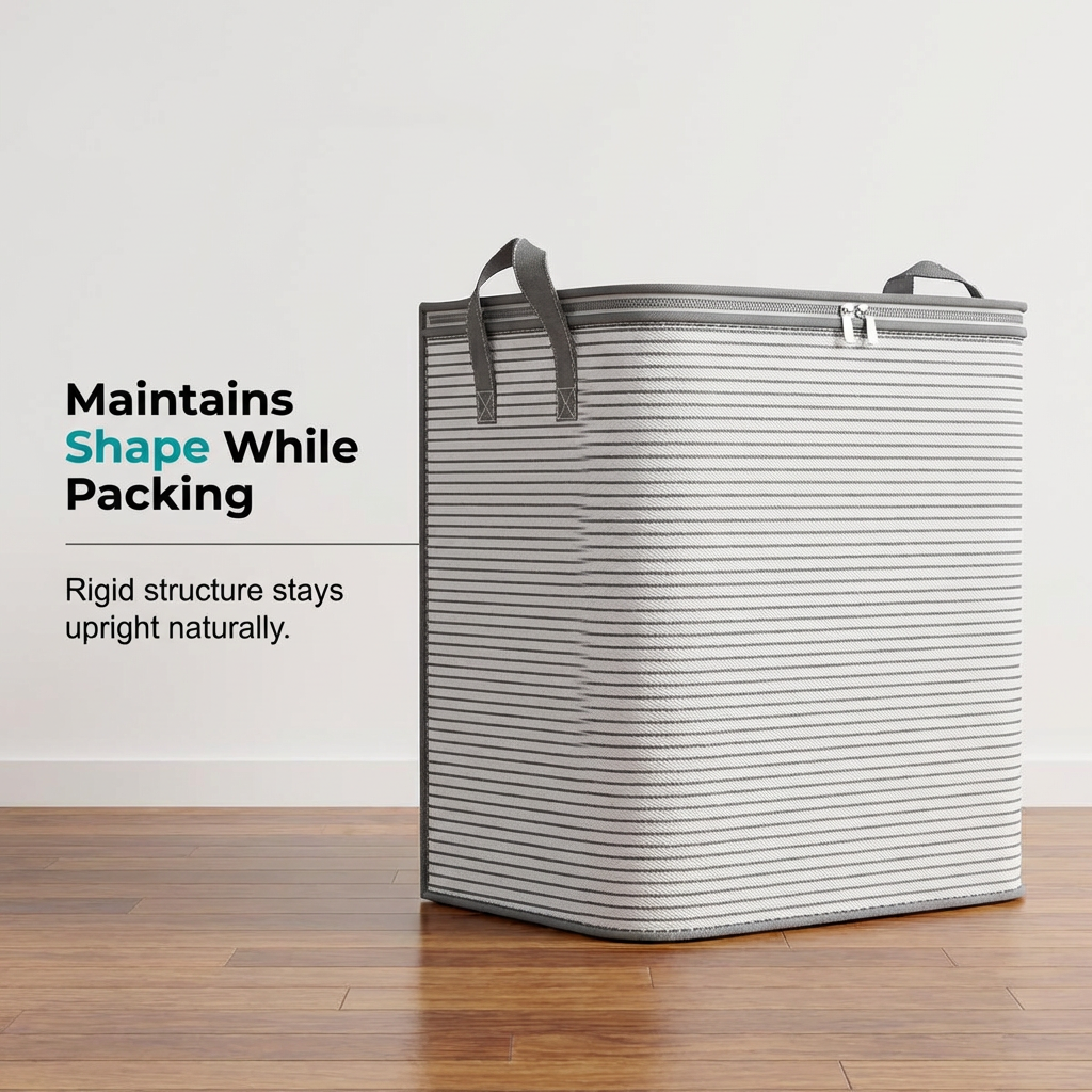 Stowhaven™ – Reinforced Foldable Storage Bag with Dual Zipper &amp; Carry Handles + 50% OFF