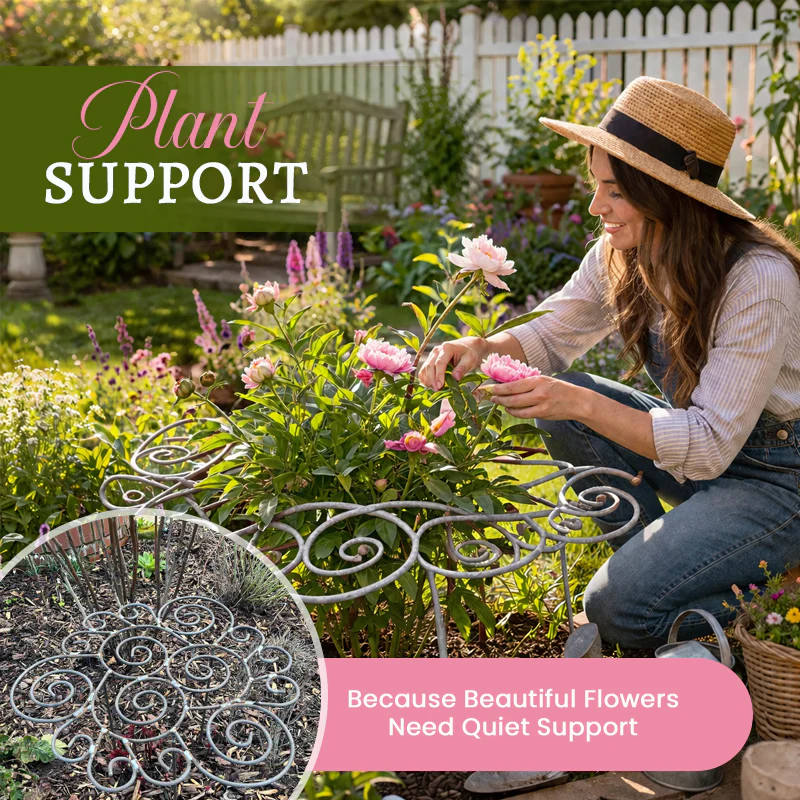 Filigra™ – Heavy-Duty Iron Scroll Peony &amp; Flower Support Frame + 50% OFF