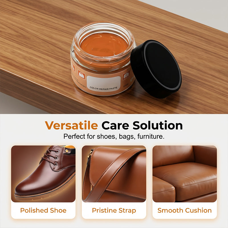 Hidewell™ – Waterproof Color-Restore Paste for Leather Shoes, Bags &amp; Furniture + 50% OFF