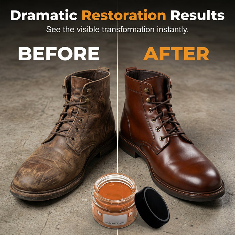 Hidewell™ – Waterproof Color-Restore Paste for Leather Shoes, Bags &amp; Furniture + 50% OFF