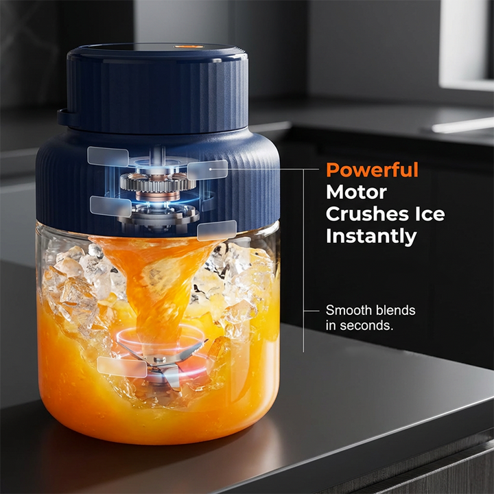 Vivara™ – 1300ml Cordless Portable Blender with Ice-Crushing Motor &amp; One-Button Operation + 50% OFF