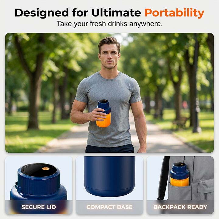 Vivara™ – 1300ml Cordless Portable Blender with Ice-Crushing Motor &amp; One-Button Operation + 50% OFF