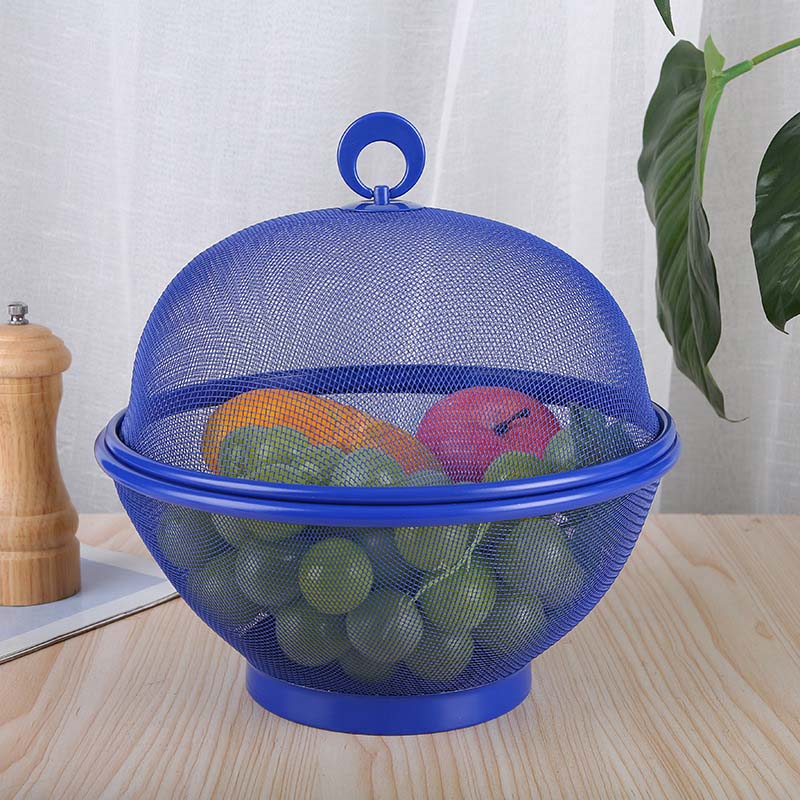 Larder™ – Breathable Mesh Fruit Basket with Lid &amp; Built-In Colander + 50% OFF