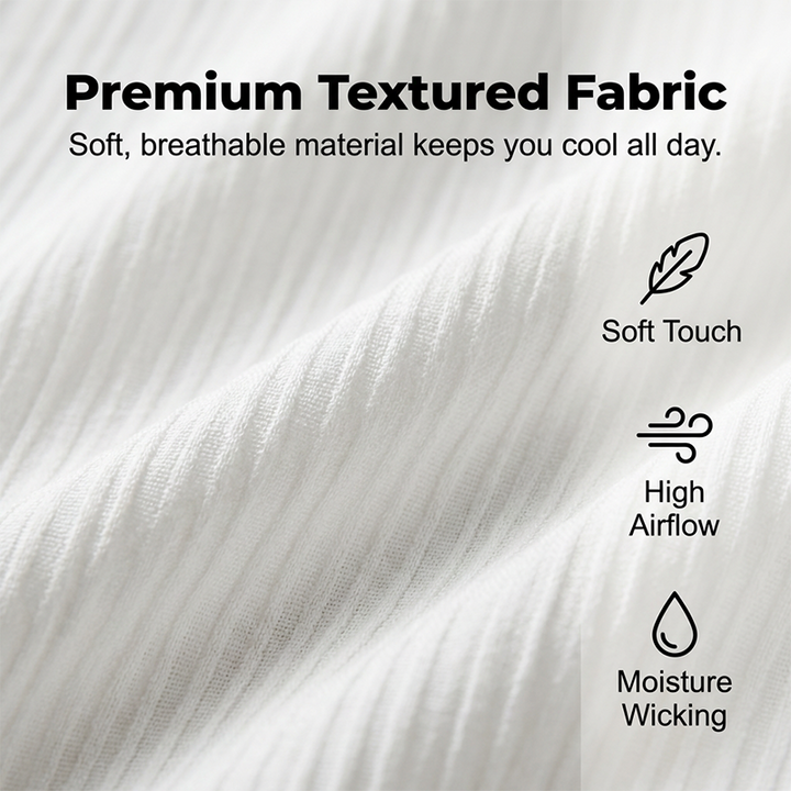 Driften™ – Textured Breathable Short-Sleeve Shirt &amp; Pants Set + 50% OFF