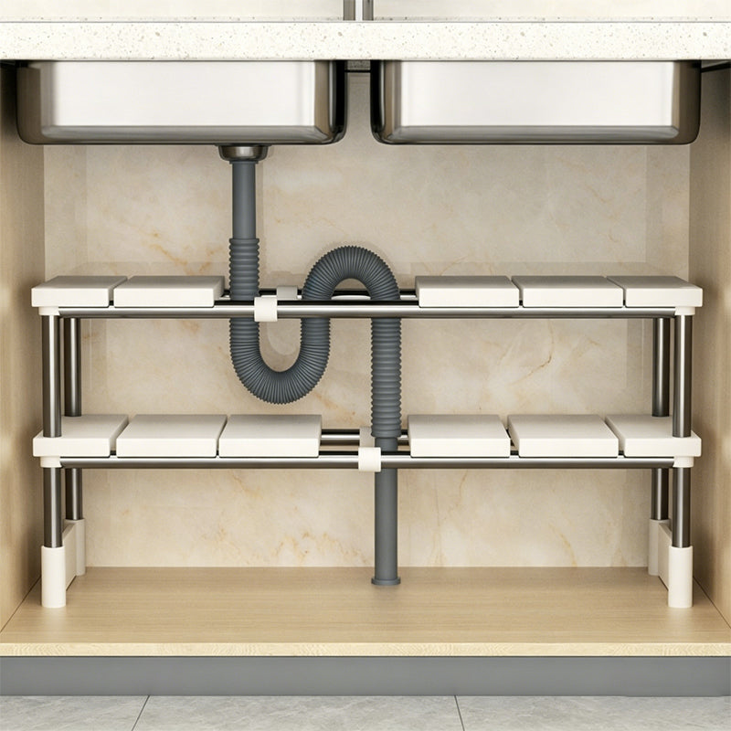 Alcove – Expandable Under-Sink Shelf with Removable Panels &amp; No-Wobble Frame + 50% OFF