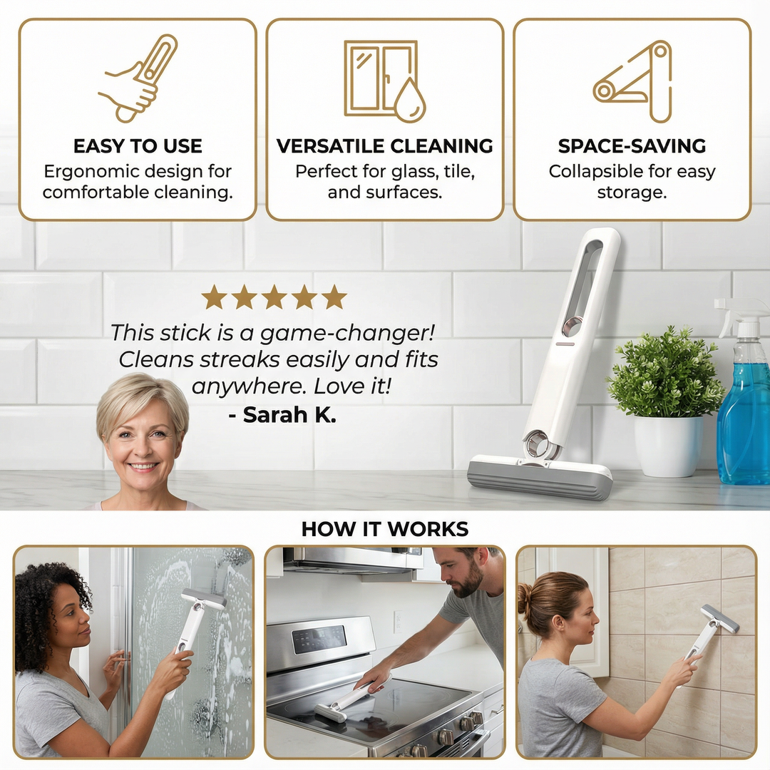 The AuraWipe Compact Stick — Effortless Cleaning For Every Surface + 50% OFF